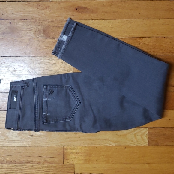 Justice Denim Jean Gray Jeggings Girl's size 12 Slim NWT - Picture 7 of 7
